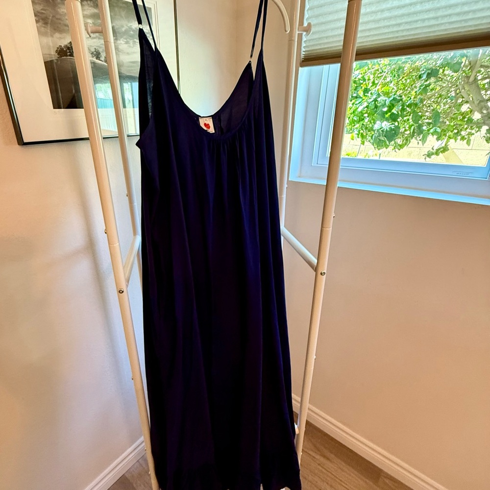 Elegant Navy Blue Maxi Dress